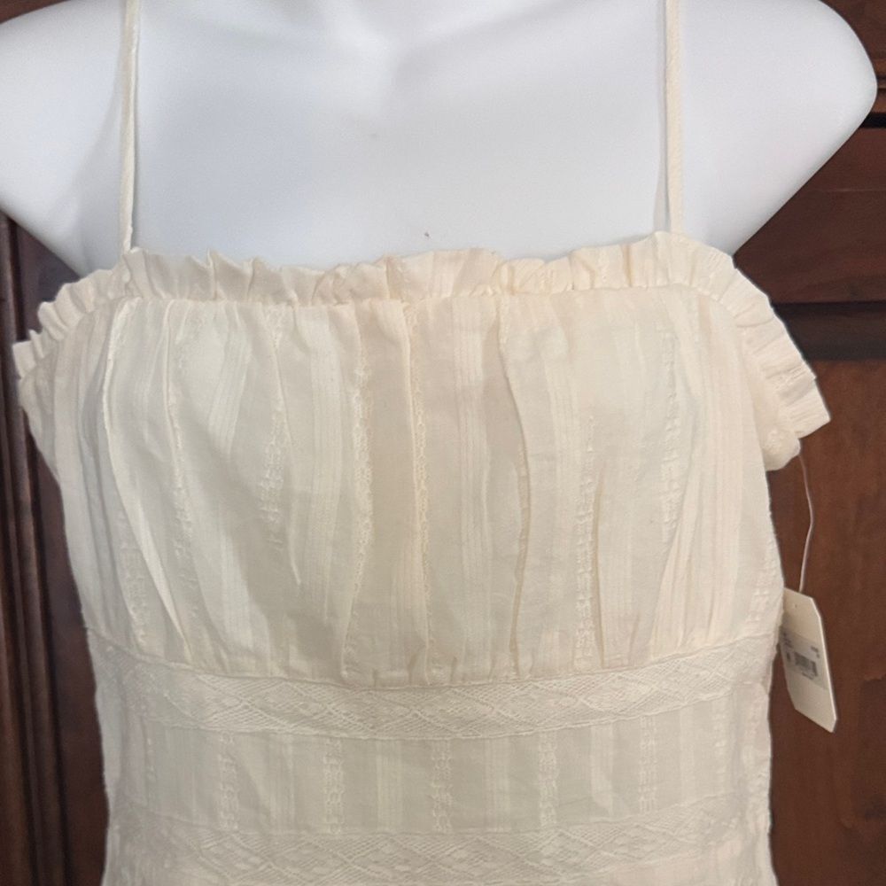 NWT Altar'd State Nina Ivory Textured Mini Dress Size M - Picture 4 of 6